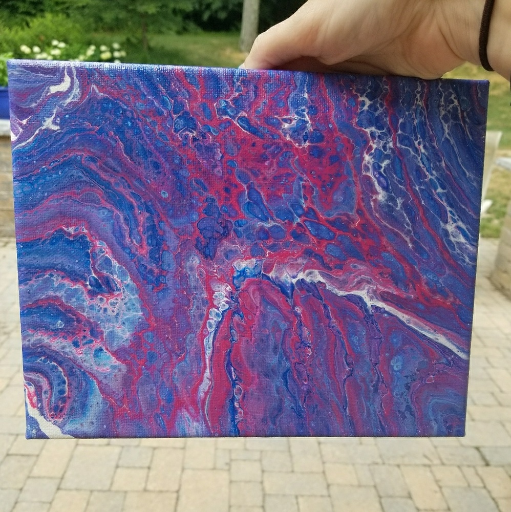 Fluid acrylic painting